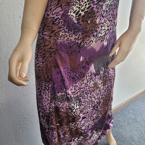 Retro Purple Maxi Dress - Picture 3 of 5